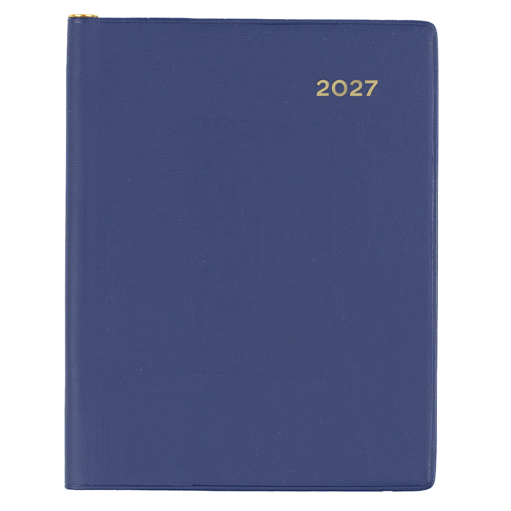 DIARY 2027 COLLINS BELMONT A7 337P.V59 PVC PKT W/PENCIL WTV NAVY