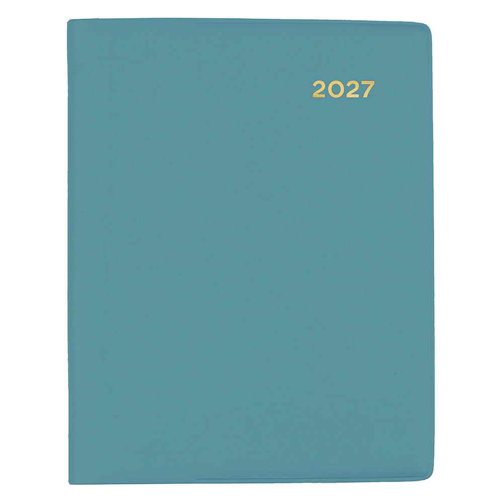 DIARY 2027 COLLINS BELMONT A7 337P.V53 PVC PKT W/PENCIL WTV TEAL