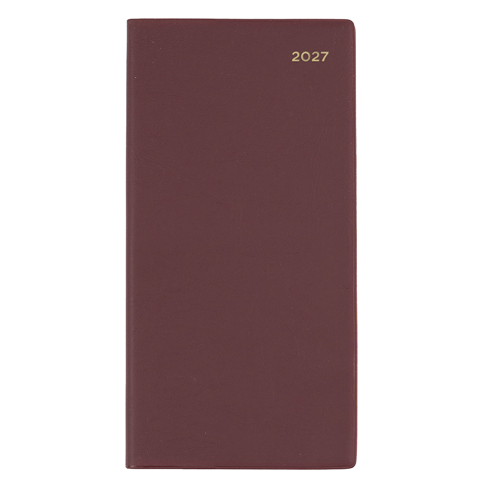 DIARY 2027 COLLINS BELMONT B6/7 377L.V78 PVC SLIM WTV LSCAPE C RED