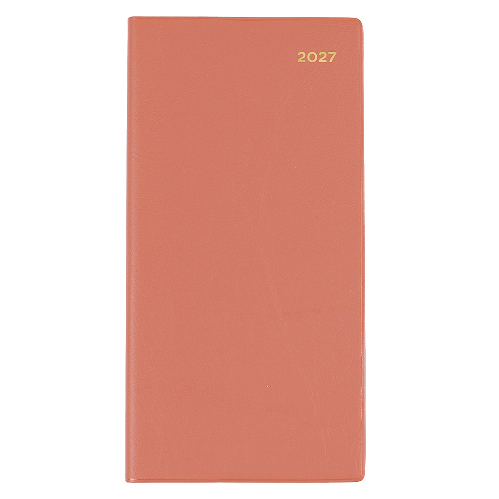 DIARY 2027 COLLINS BELMONT B6/7 377P.V44 PVC SLIM WTV PORT NEW ORANGE