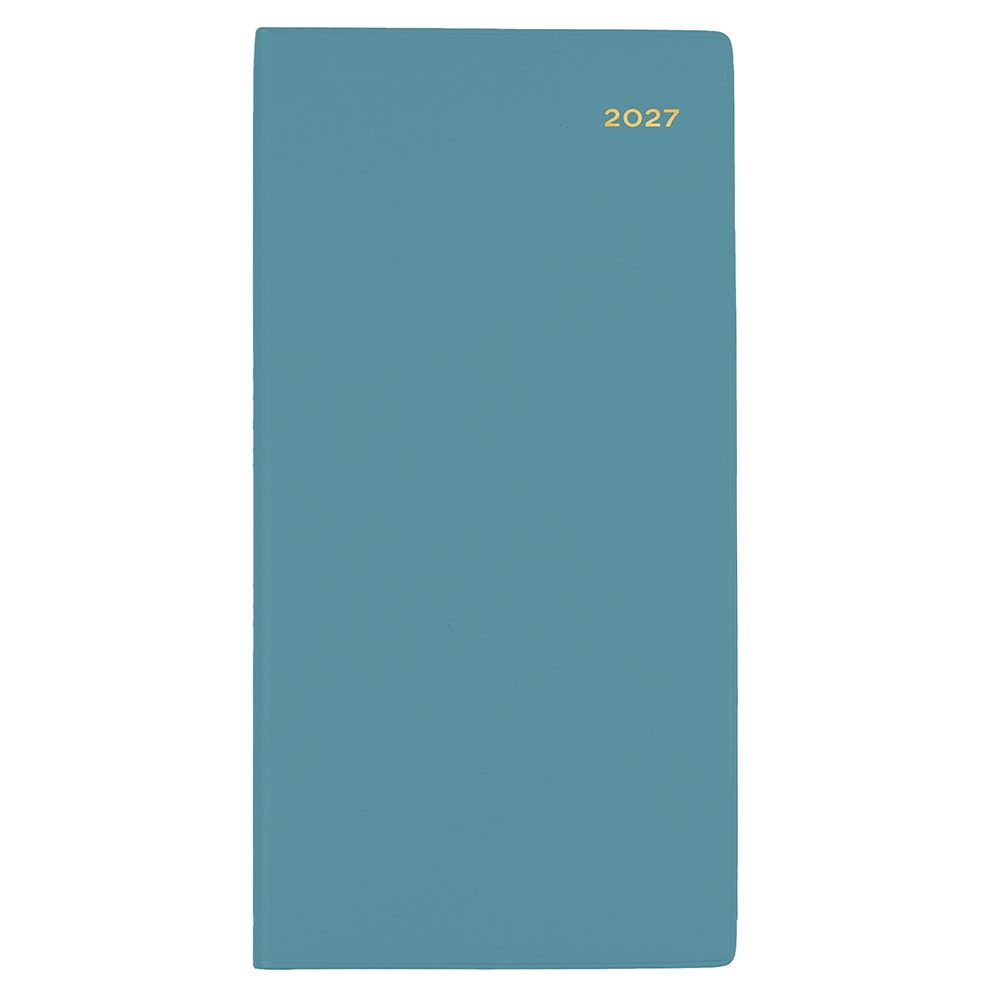DIARY 2027 COLLINS BELMONT B6/7 377P.V53 PVC SLIM WTV PORT TEAL
