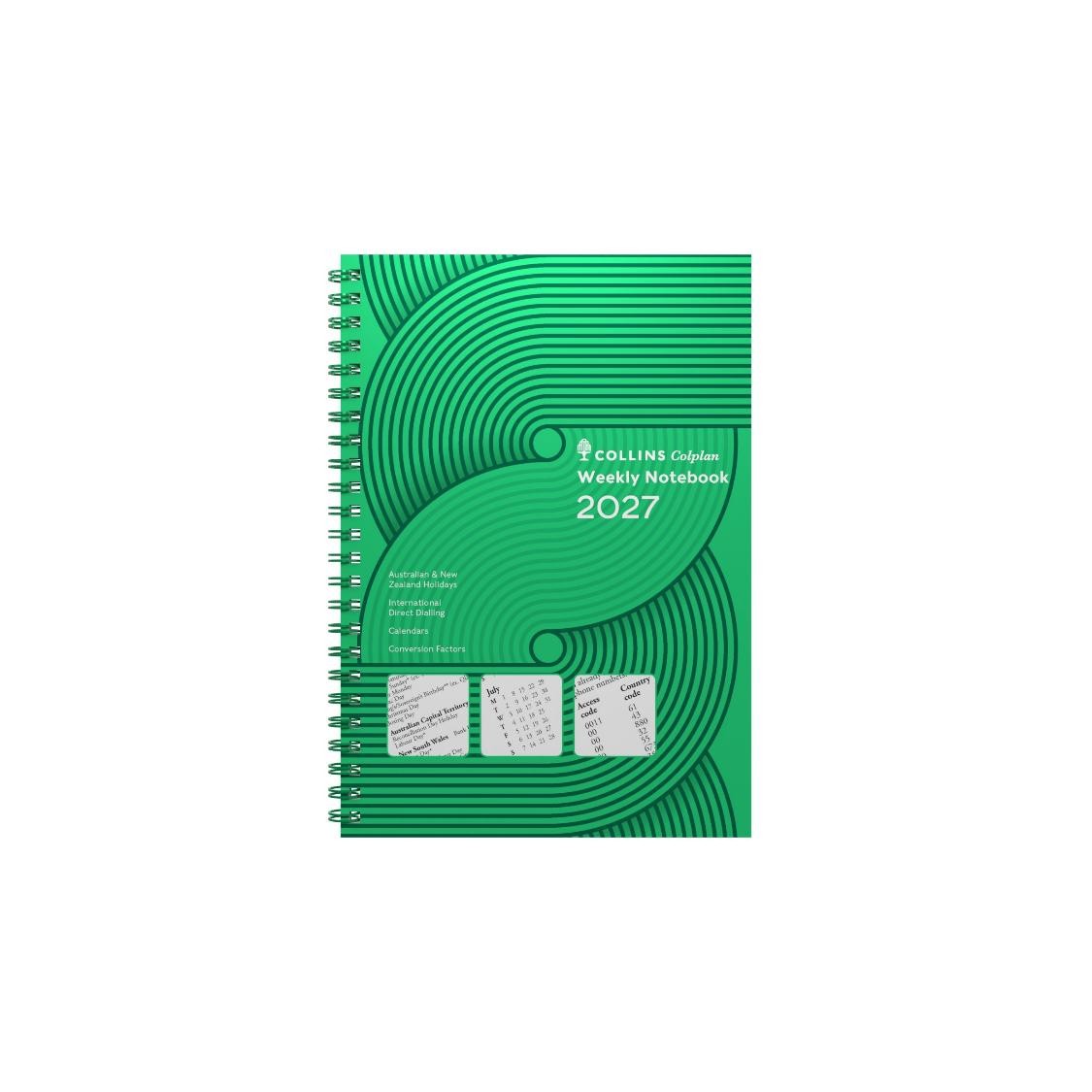 DIARY 2027 COLLINS COLPLAN A5 61.P52 WITH NOTES WTV GREEN