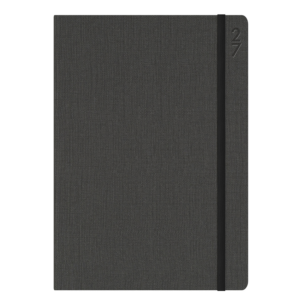 DIARY 2027 DEBDEN DESIGNER A5 D18.P98-25 DTP CHARCOAL