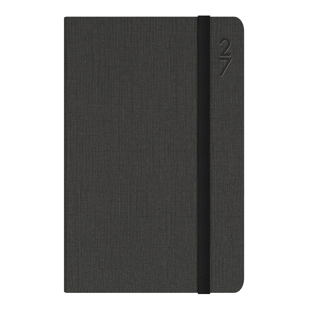 DIARY 2027 DEBDEN DESIGNER 85X132MM D36.P98 WTV CHARCOAL