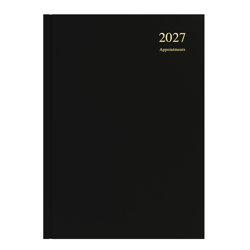 DIARY 2027 COLLINS ESSENTIAL APPT A4 ESSA41A.99 DTP BLACK