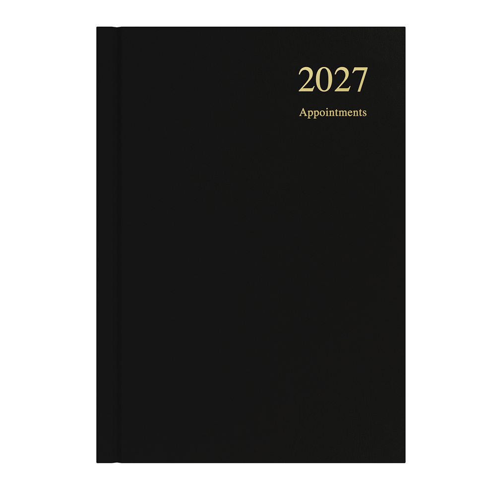 DIARY 2027 COLLINS ESSENTIAL APPT A5 ESSA51A.99 DTP BLACK