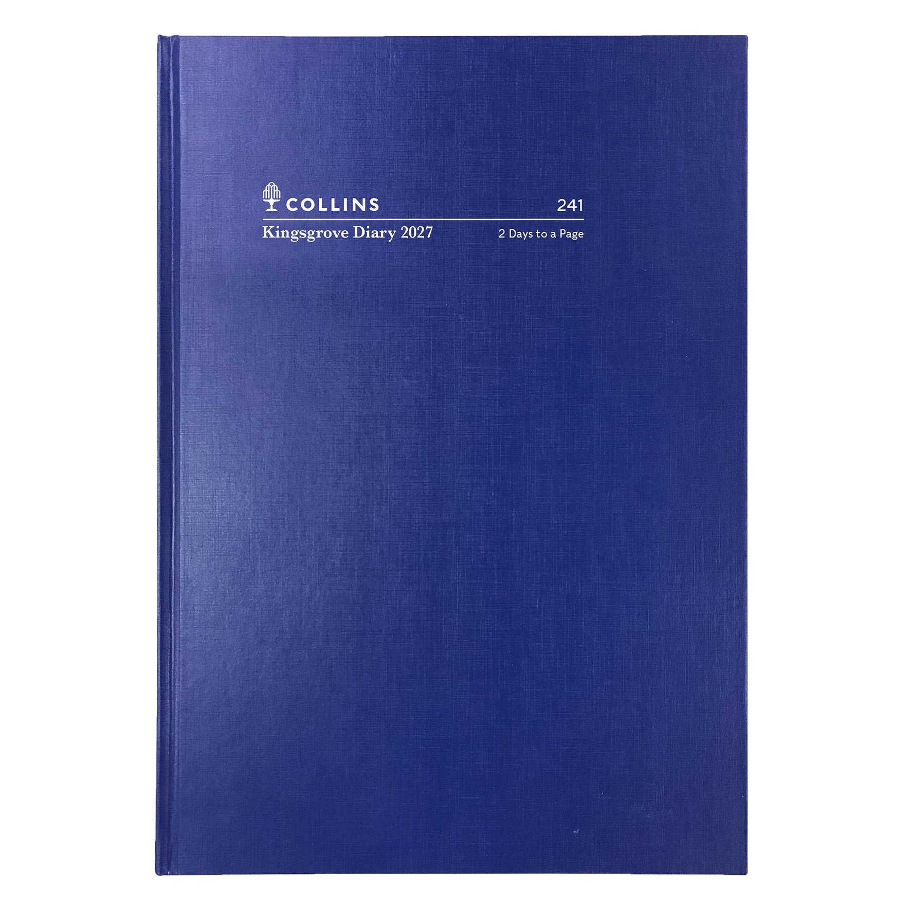 DIARY 2027 COLLINS KINGSGROVE A4 241.P59 2DTP BLUE