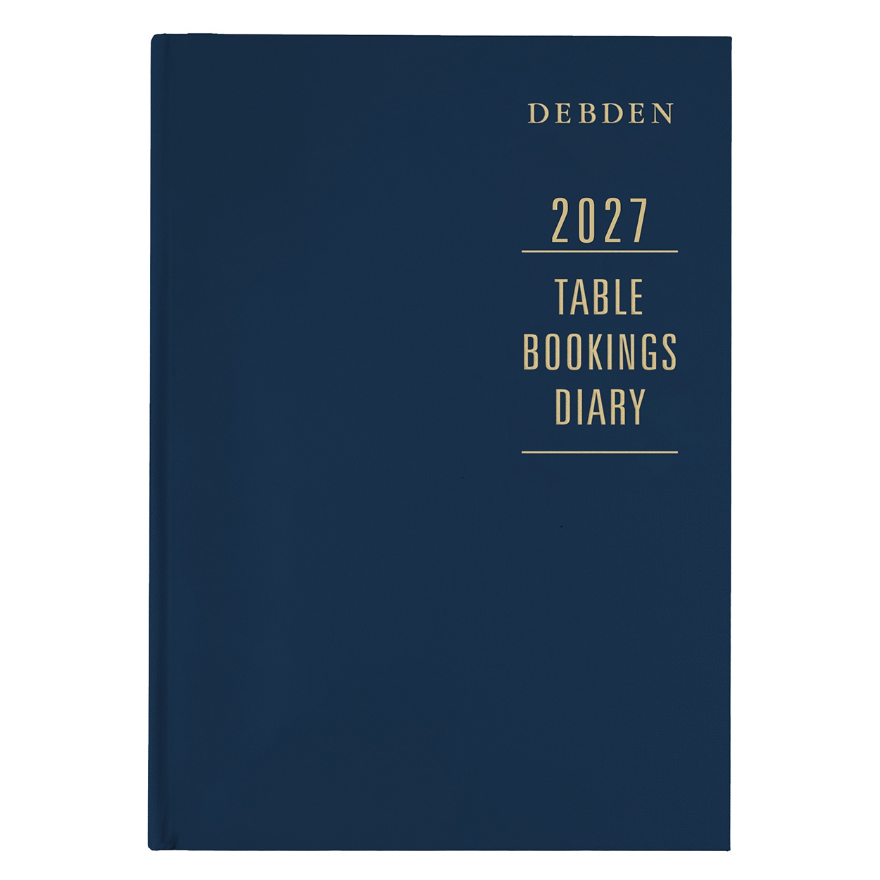 DIARY 2027 DEBDEN TABLE BOOKING A4 TBD.P59 2PTD BLUE