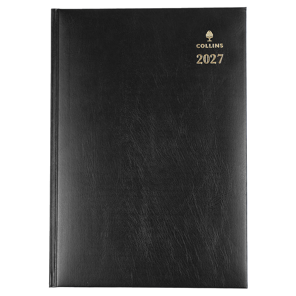 DIARY 2027 COLLINS STERLING A4 144.P99 DTP BLACK