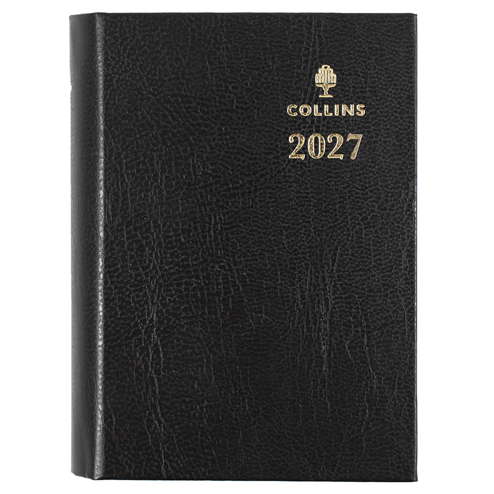 DIARY 2027 COLLINS STERLING A7 133P.P99 W/PENCIL DTP BLACK