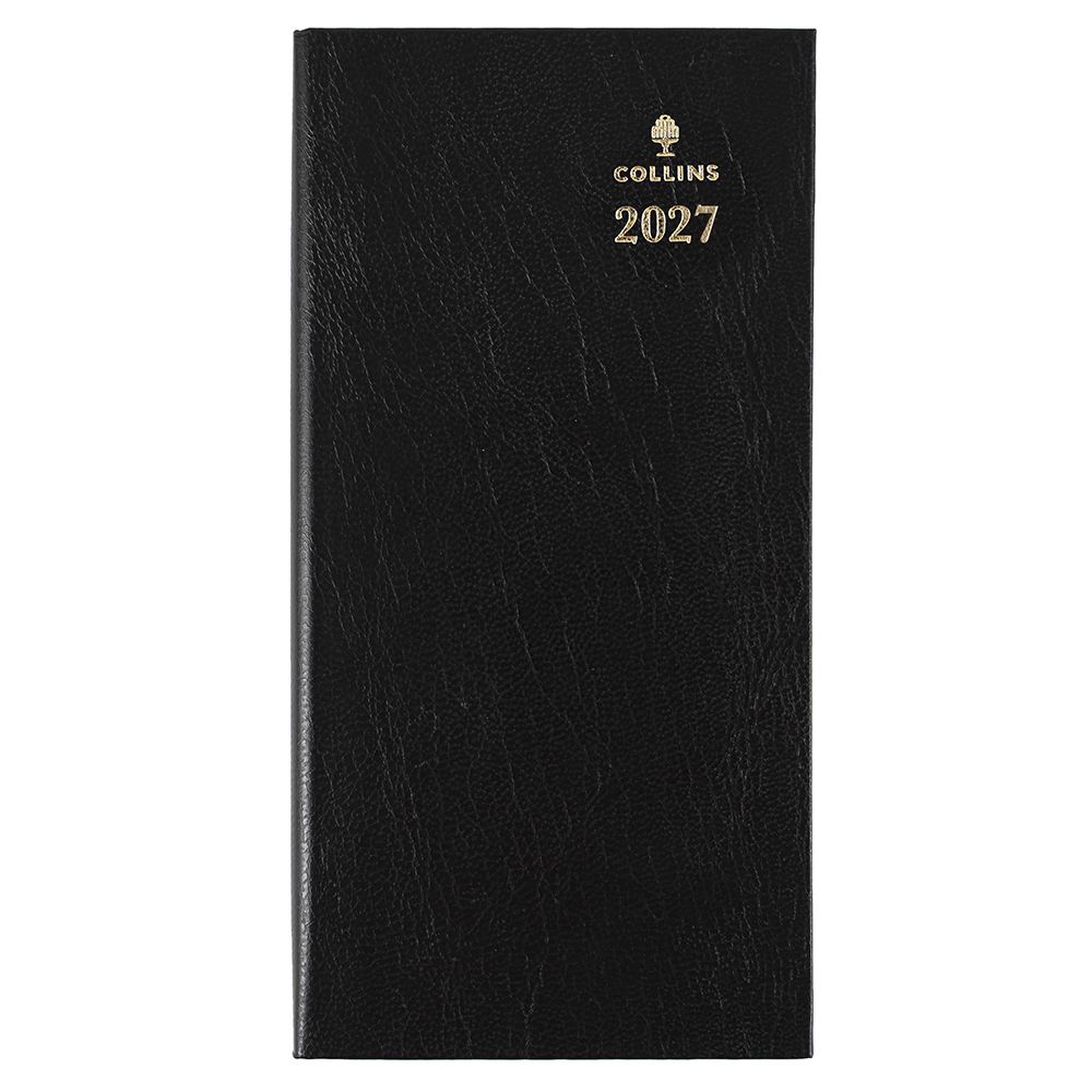 DIARY 2027 COLLINS STERLING B6/7 373P.P99 WTV PORTRAIT BLACK