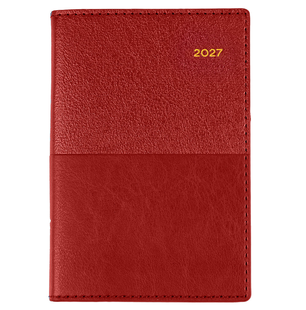 DIARY 2027 COLLINS VANESSA B7R 355.V15 POCKET WTV RED