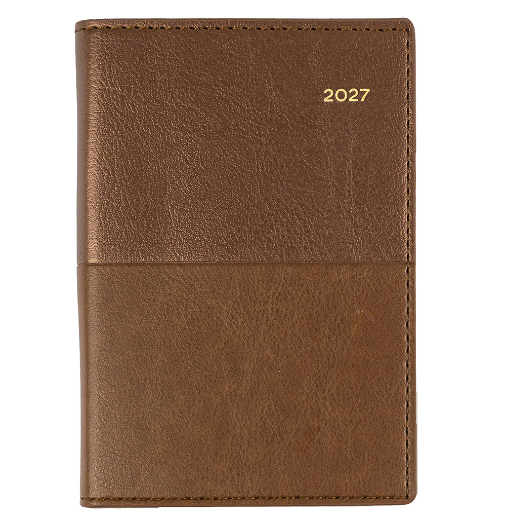 DIARY 2027 COLLINS VANESSA B7R 355.V90 POCKET WTV TAN