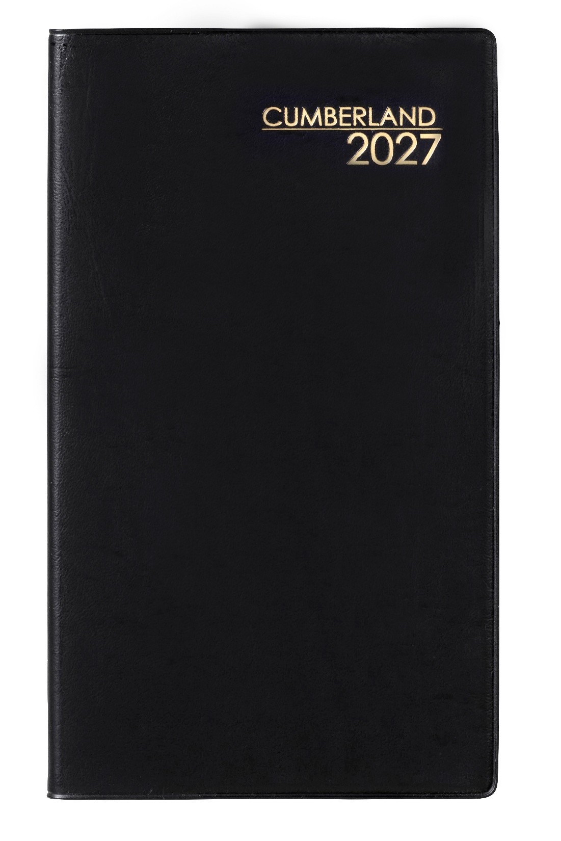 DIARY 2027 CUMBERLAND 63PBK SLIMLINE POCKET WTV BLACK