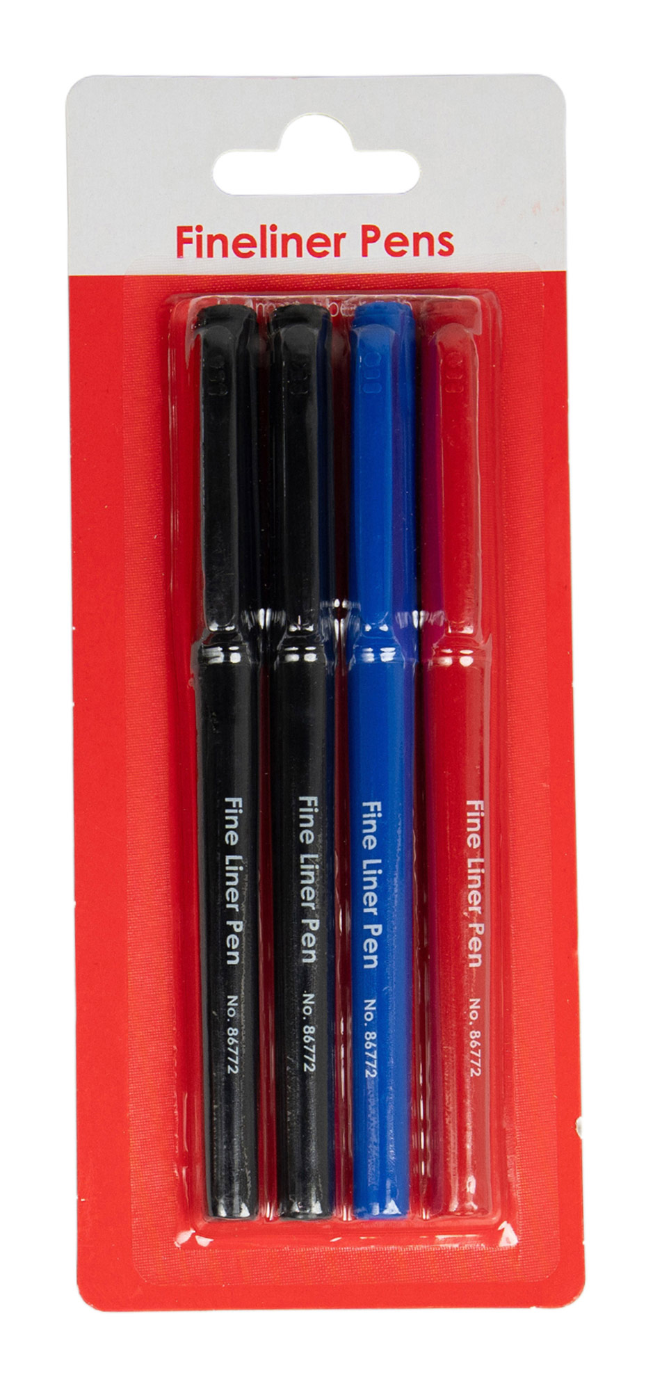 PEN GNS BASIC FINELINER 0.4MM H/SELL ASST PK4