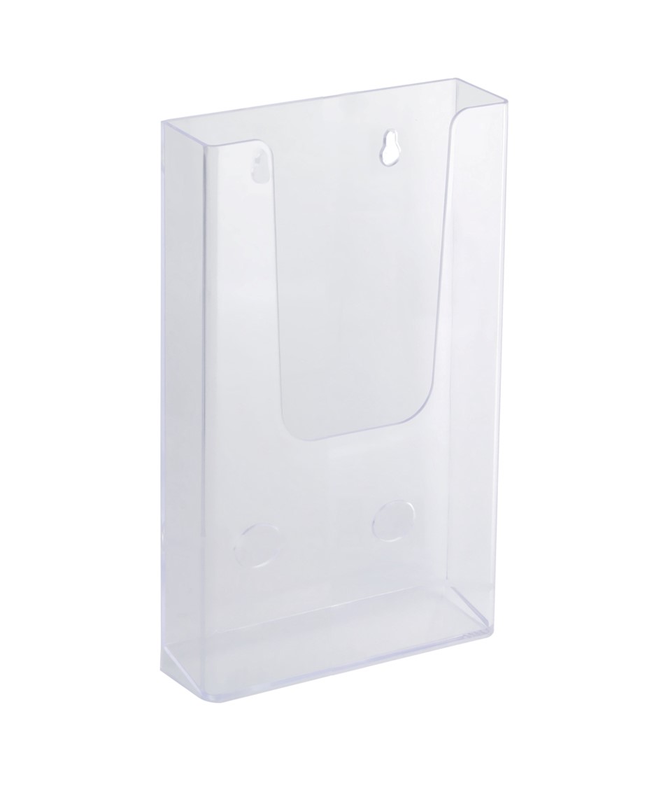 BROCHURE HOLDER DL WALL MOUNT CLEAR