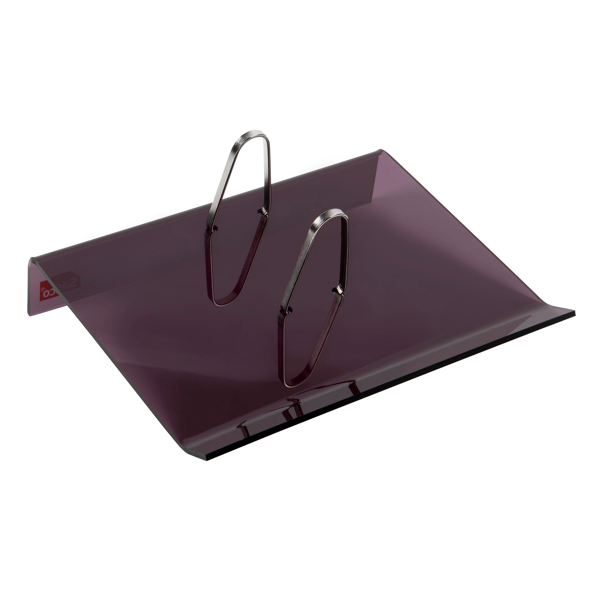 DESK CALENDAR STAND SASCO ACRYLIC SIDE PUNCH BROWN