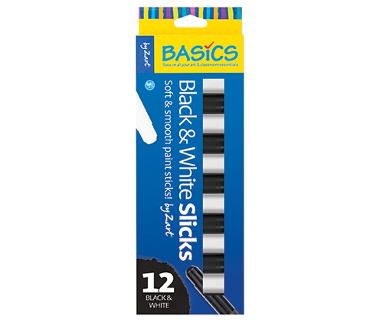 PAINT STICK ZART SLICKS BLACK AND WHITE