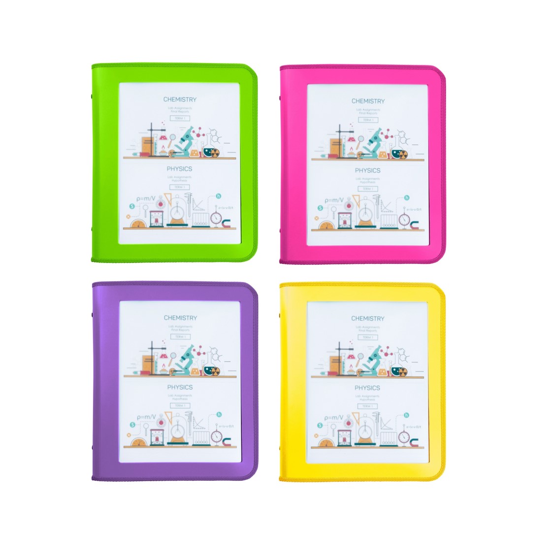 SP- BINDER MARBIG A4 2D 25MM INSERT COVER BRIGHT COLOURS ASST