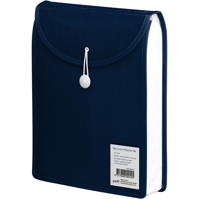 FILE ATTACHE BANTEX A4 TOP OPENING NAVY