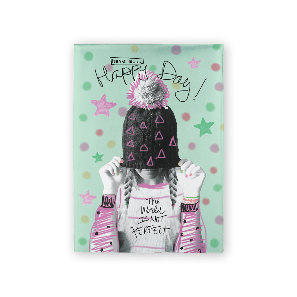 BOOK SLEEVES SCHOOL BUZZ A4 HAVE A HAPPY DAY ASSORTED PK6