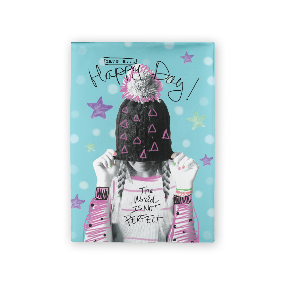 BOOK SLEEVES SCHOOL BUZZ SCRAP BOOK HAVE A HAPPY DAY ASSORTED PK6