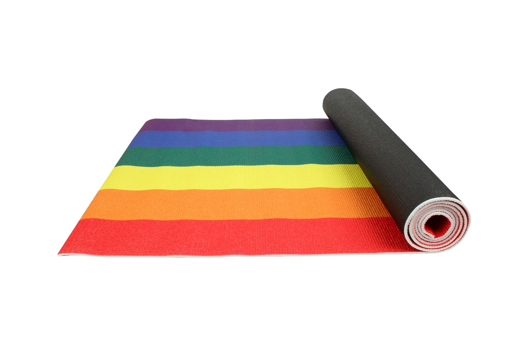 YOGA MATS GOODVIBES 173X61CM 4MM THICKNESS RAINBOW