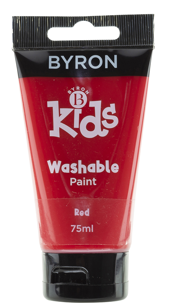 KIDS WASHABLE PAINT JASART BYRON 75ML RED
