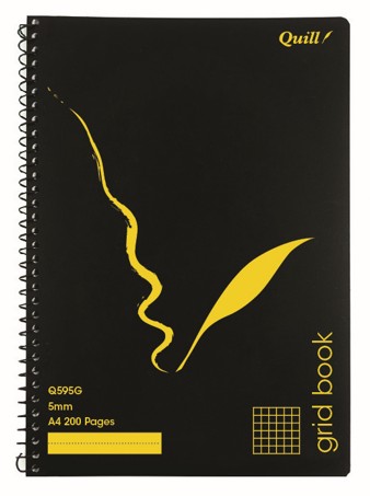 GRAPH PADS 5MM QUILL A4 25PG