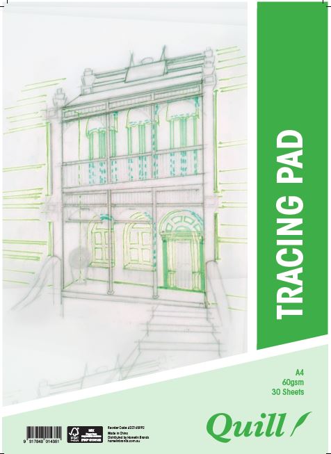 TRACING PAD QUILL A4 60GSM 30PG