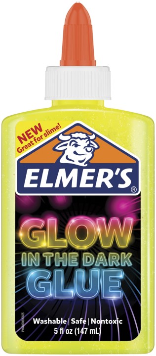 SP- GLUE ELMERS 147ML GLOW IN THE DARK YELLOW