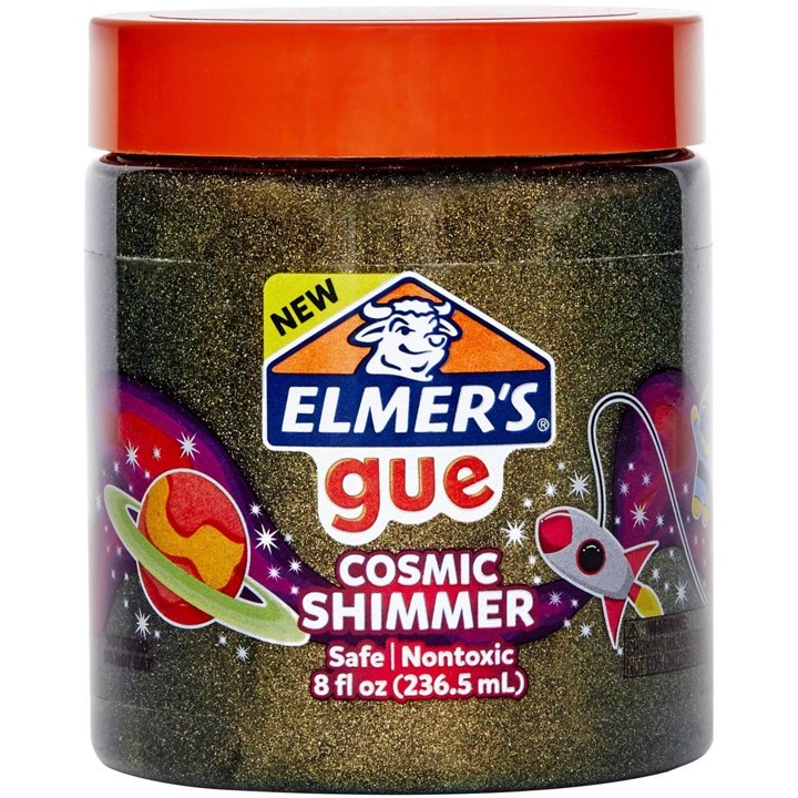 SP- SLIME ELMERS 8OZ GUE COSMIC SHIMMER PREMADE GOLD