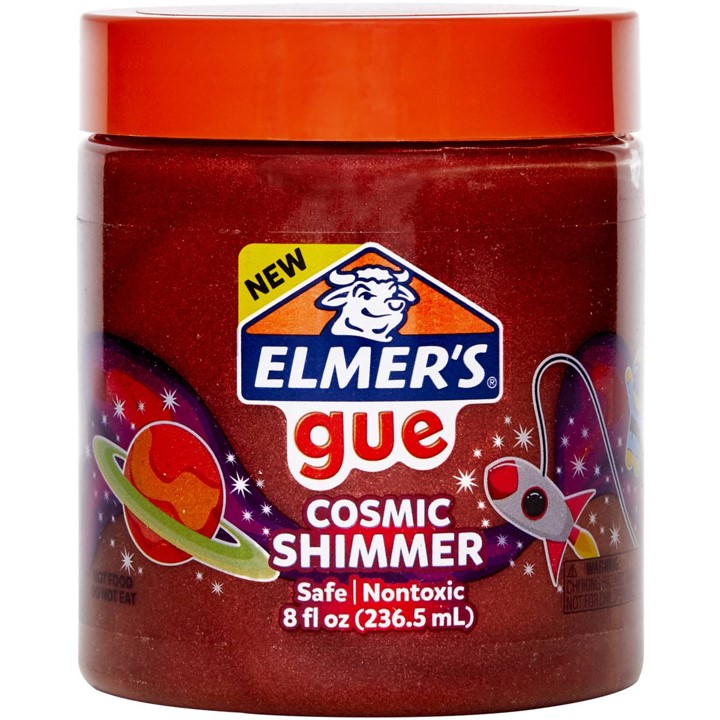 SP- SLIME ELMERS 8OZ GUE COSMIC SHIMMER PREMADE RED