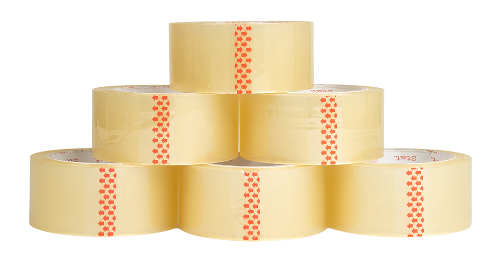 TAPE PACKAGING GNS 48MMX75M CLEAR PK6