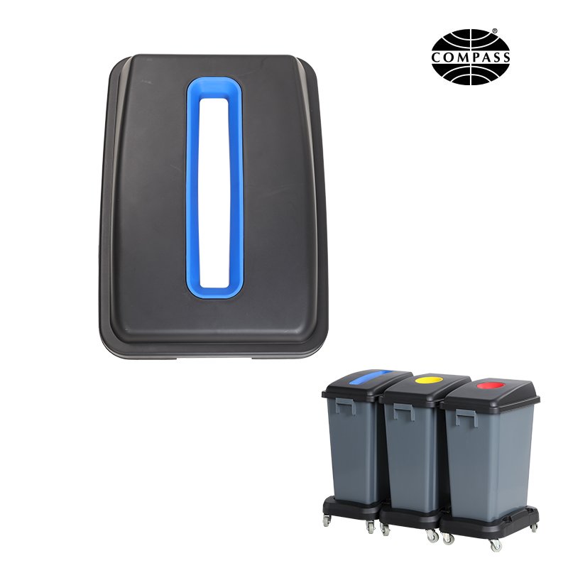 SP- BIN LID COMPASS 45LX33WX10.5HCM BLUE PAPER/CARDBOARD TO SUIT 7606010