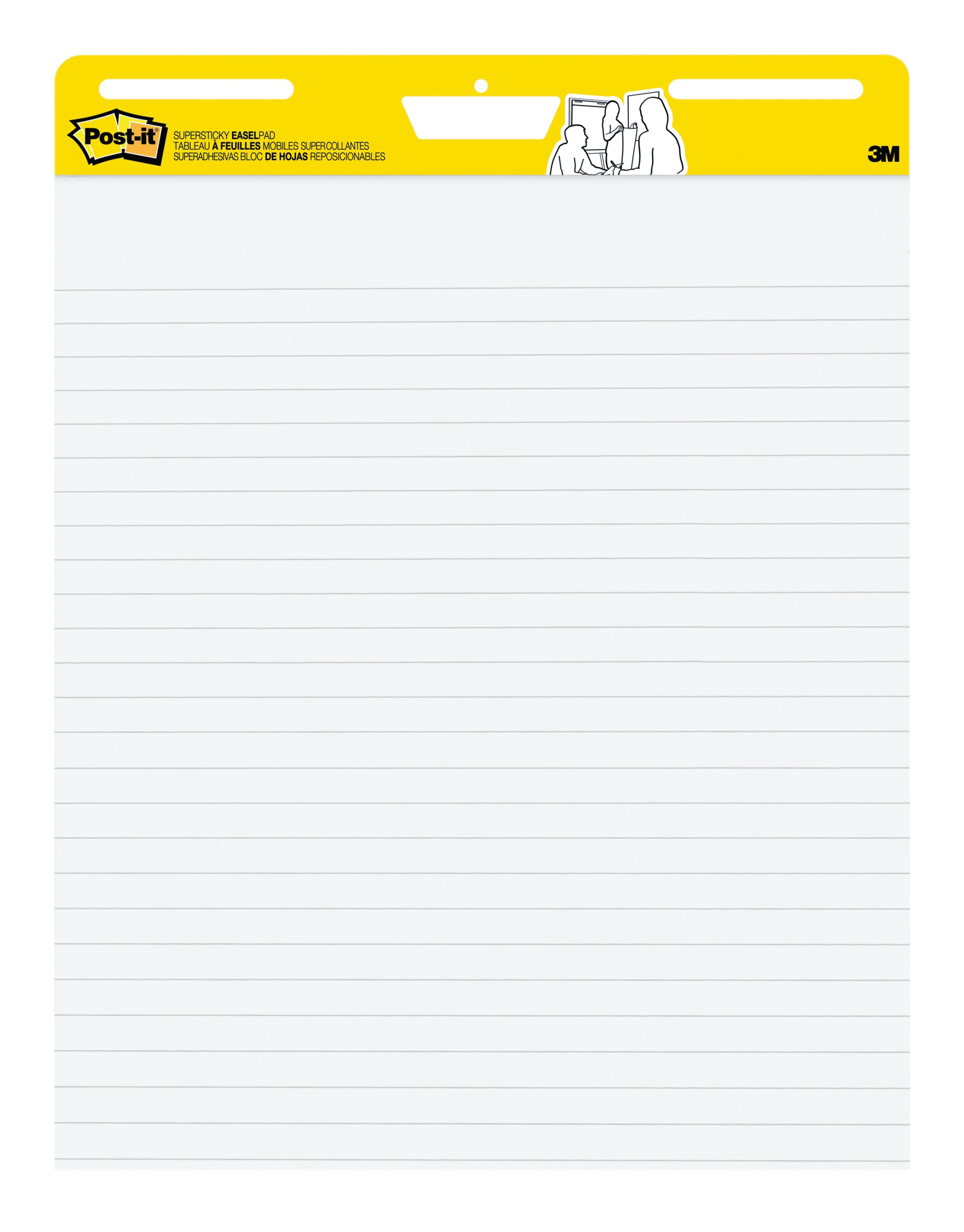 EASEL PAD POST-IT 561WLSS 635X762MM SUPER STICKY RULED 30SHT