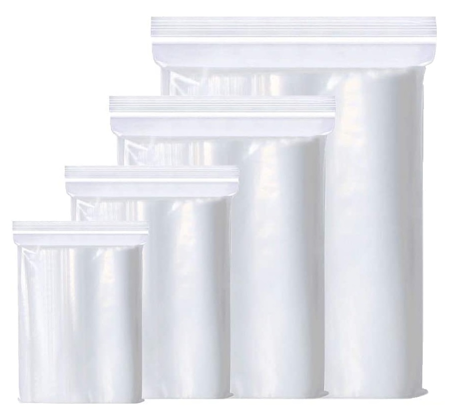 BAGS PLASTIC RESEALABLE GNS 90X150MM PK100