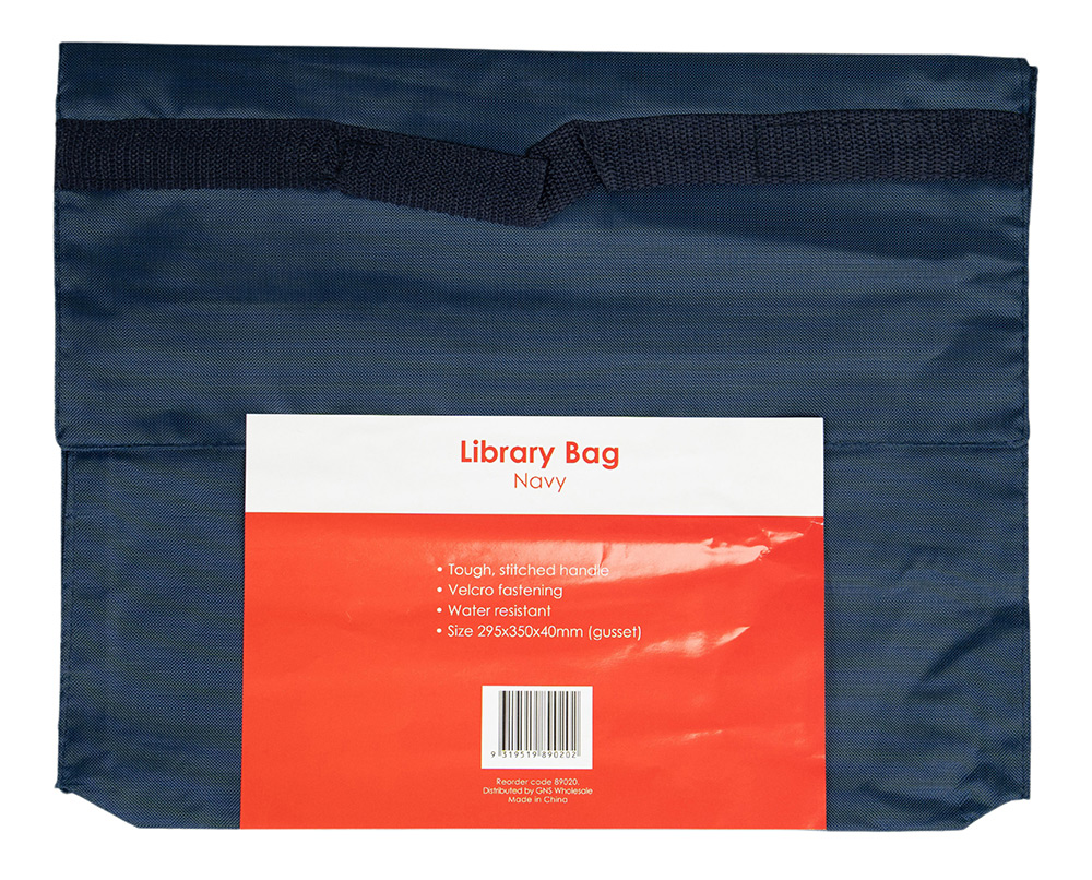 LIBRARY BAG GNS BASIC 290X350MM NAVY