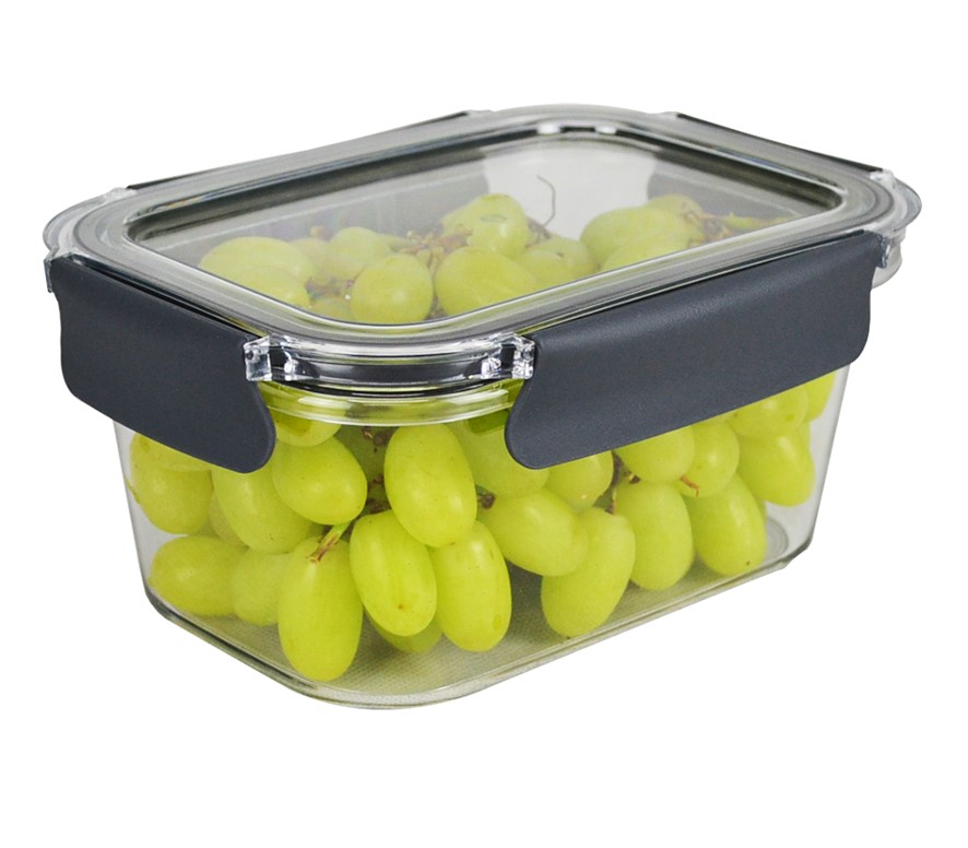 FOOD CONTAINER ITALPLAST 1300ML SNAP LOCK CLEAR 210 X 150 X 95