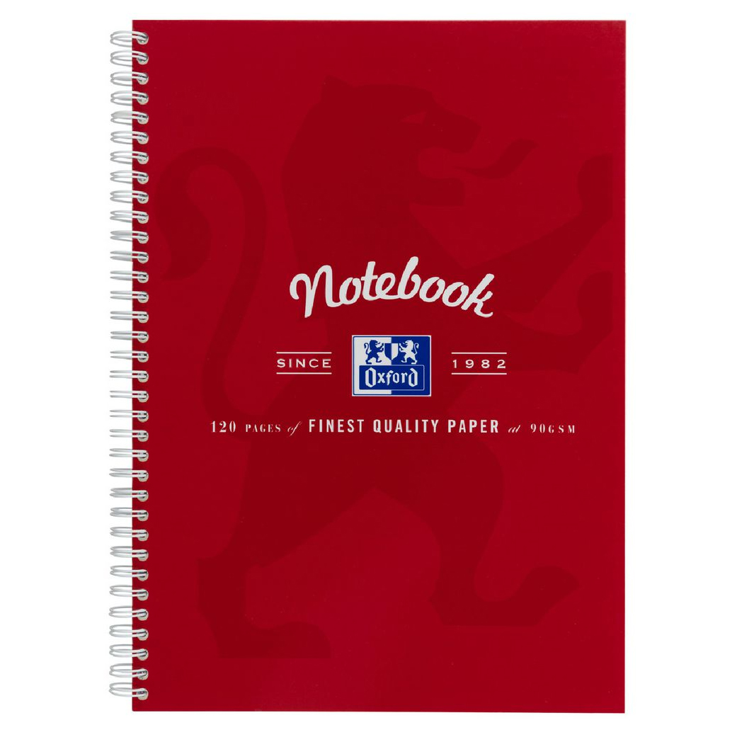 LECTURE BOOK OXFORD A4 SCRIBZEE® COMPATIBLE RED 120PG