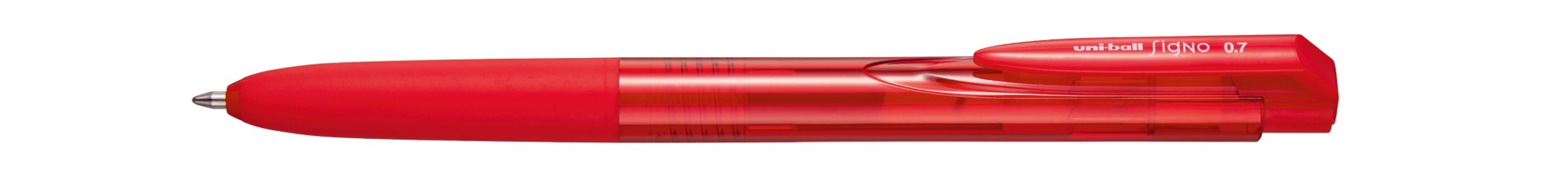 PEN UNI SIGNO RT1 RETRACT UM155-07 GEL RB FINE 0.7MM RED