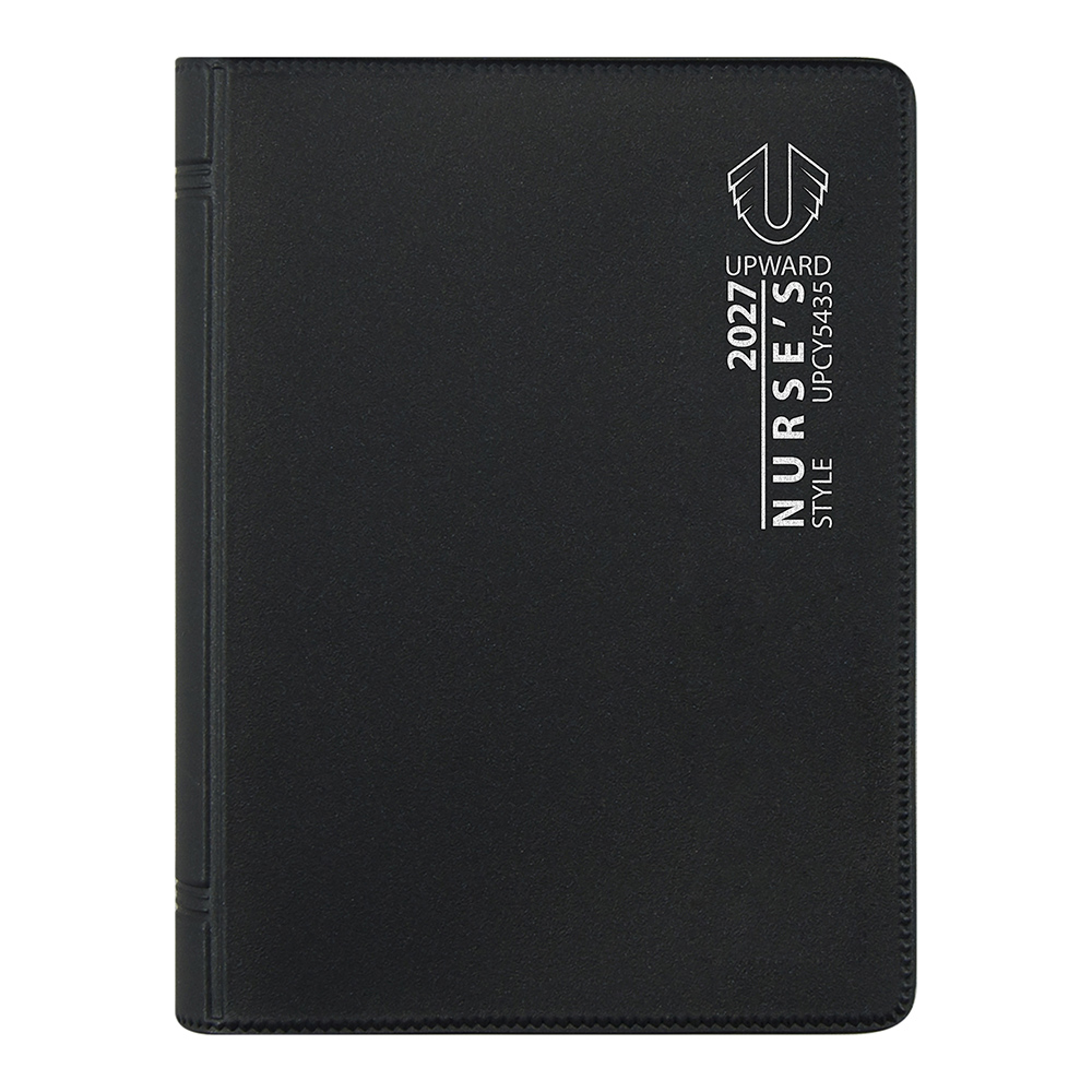 DIARY 2027 UPWARD NURSE'S A7 5435 PVC WIRE-O WTV BLACK
