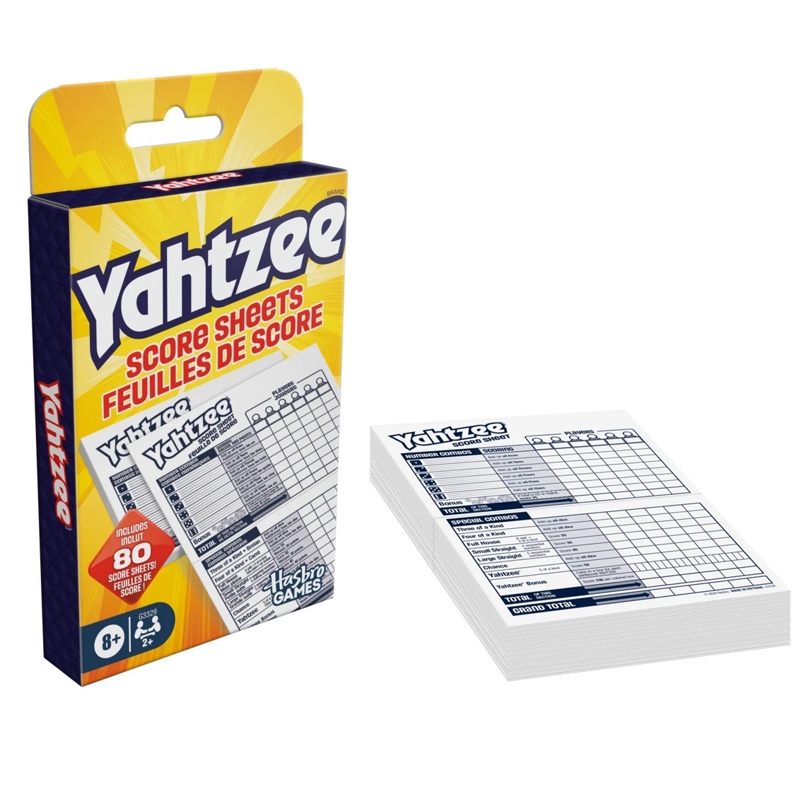 GAME YAHTZEE SCORE PAD