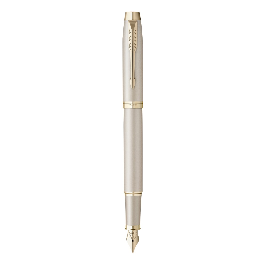 PEN PARKER IM MONOCHROME FP MED NIB CHAMPAGNE