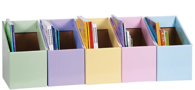 SP- BOOK BOX ELIZABETH RICHARDS W17CMXD25CMXH28CM ASST PASTELS