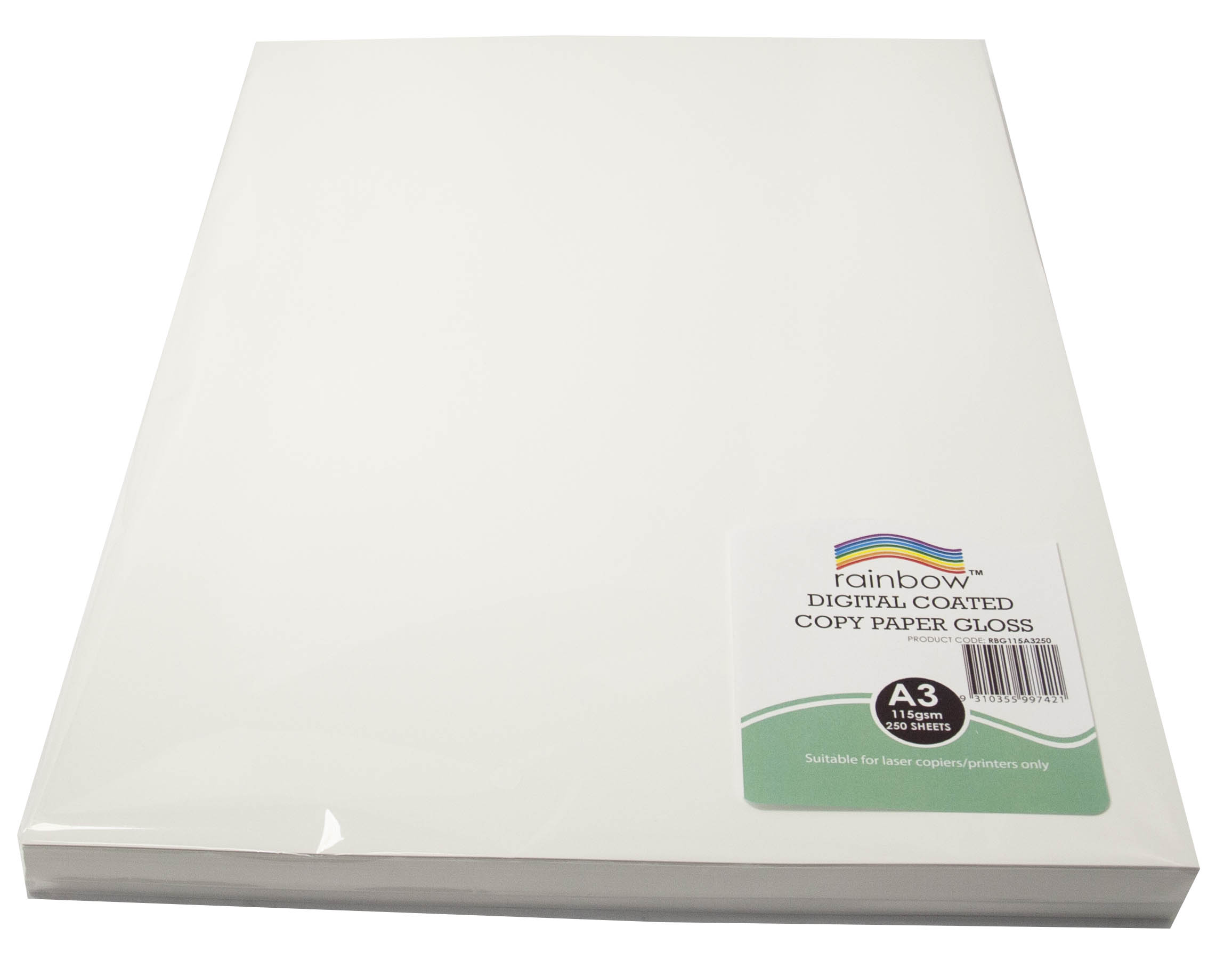 DIGITAL COPY PAPER RAINBOW A3 GLOSS 115GSM WHITE PK250