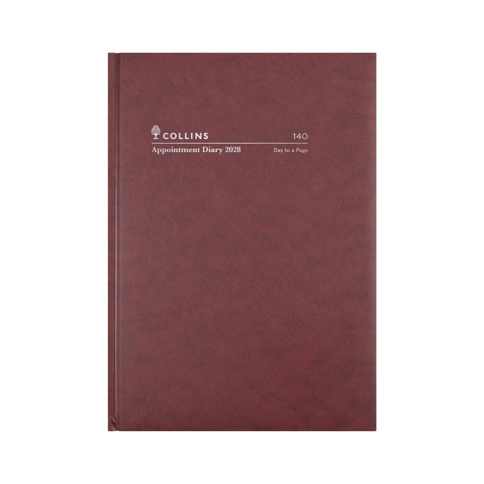 DIARY 2028 COLLINS A4 140.P78-28 EARLY EDITION APPOINTMENT DTP BURGUNDY