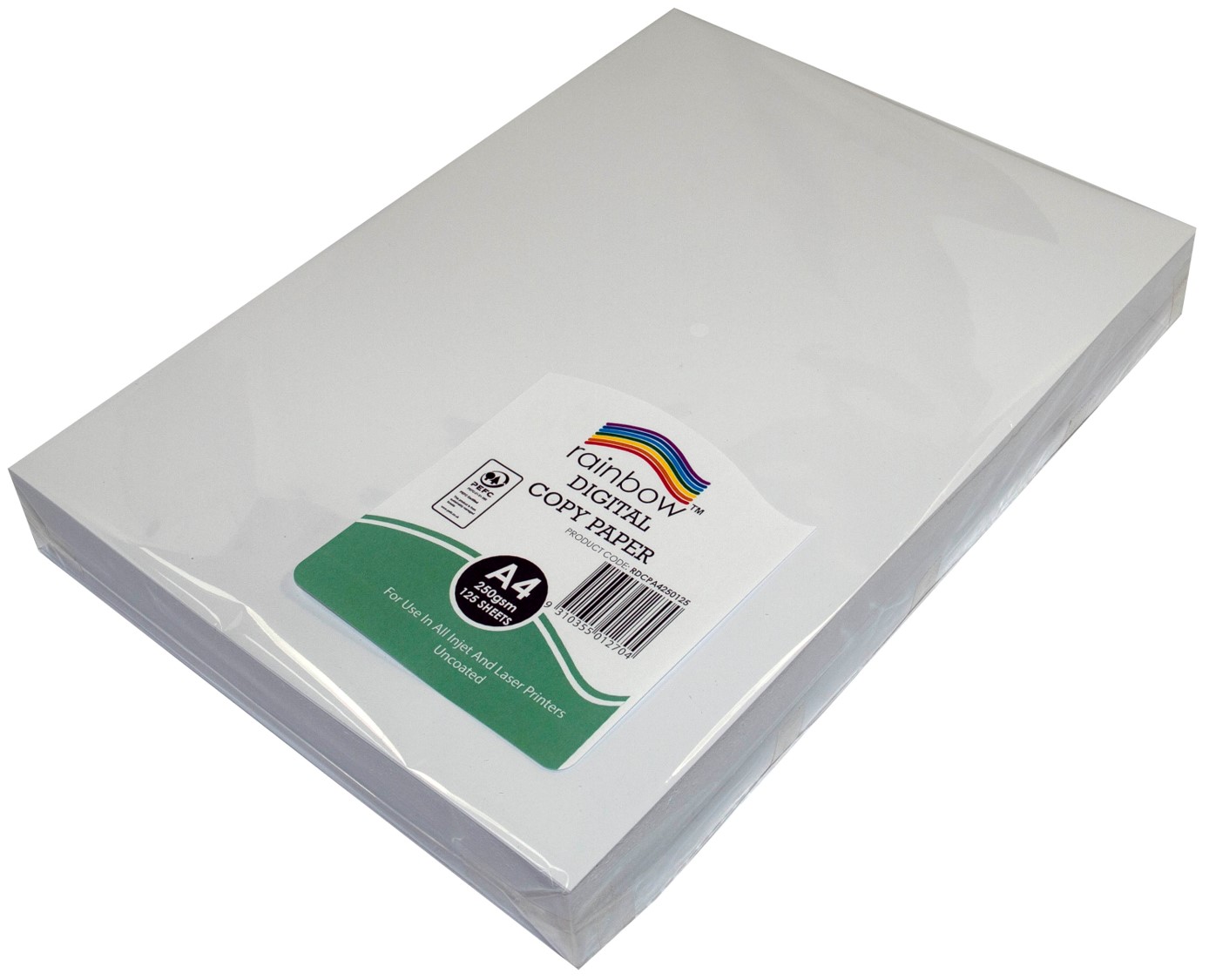 DIGITAL COPY PAPER RAINBOW A4 PEFC 250GSM WHITE PK125