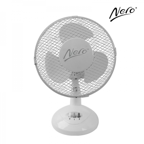 DESK FAN NERO 23CM WHITE