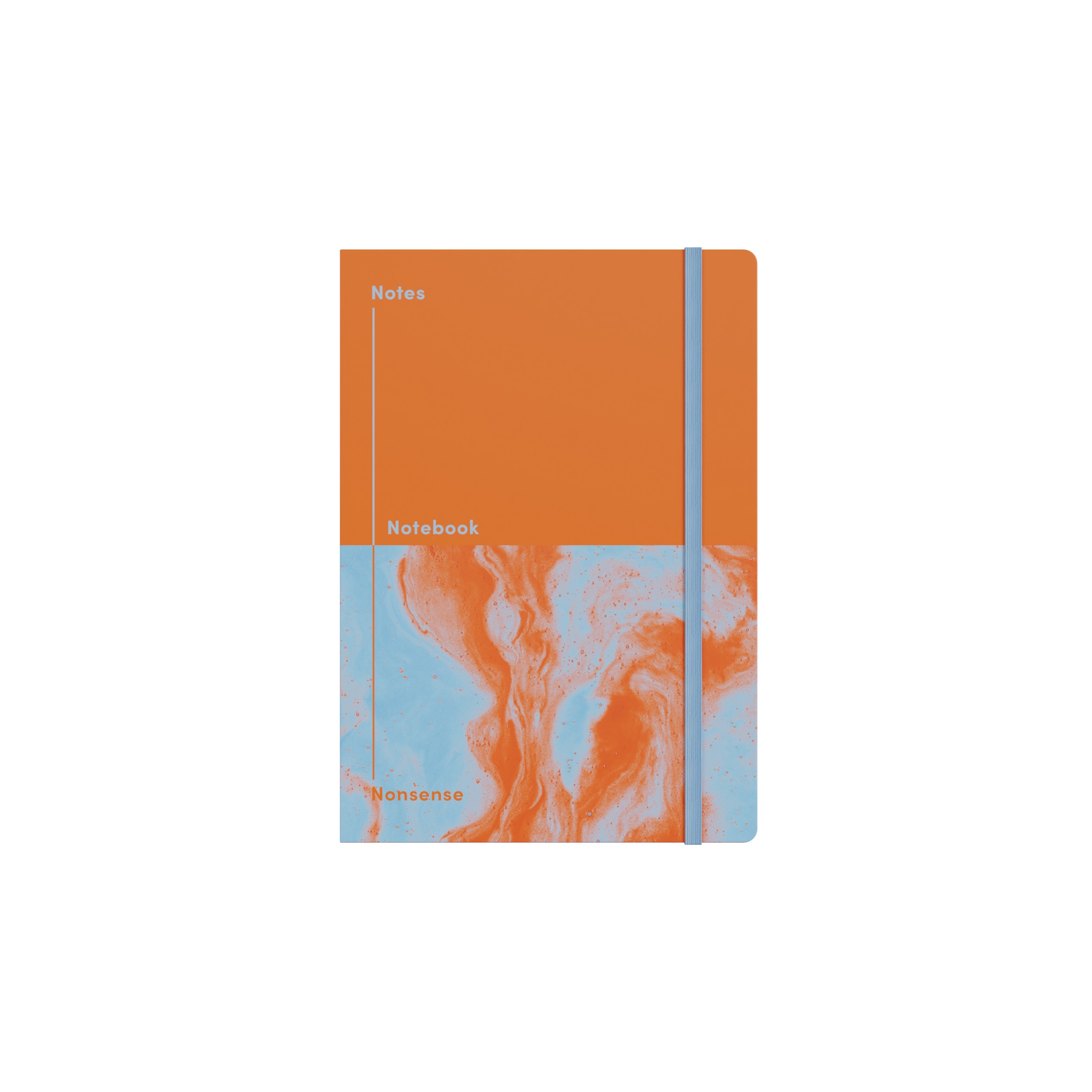NOTEBOOK JUMBLE & CO A5 RECYCLED NOTES & NONSENSE ORANGE